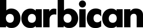 barbican wordmark 100mm black